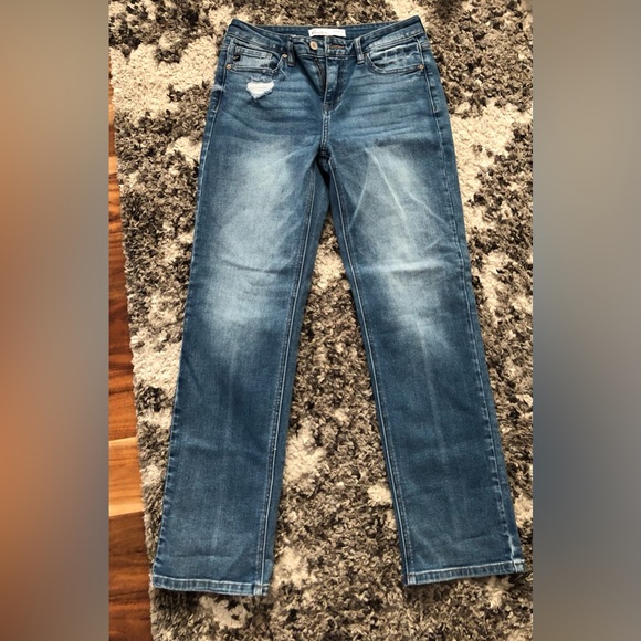 Kancan mid raise straight leg jeans - Picture 2 of 5